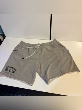 Under Armour Light Gray Sweatshorts with Elastic Waist